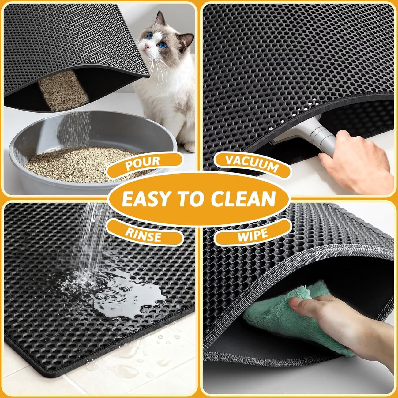 Double-Layer Cat Litter Trap Mat