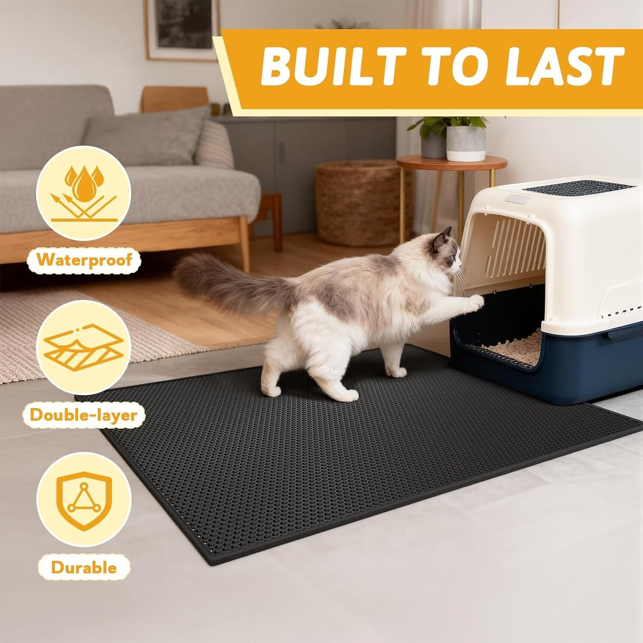 Double-Layer Cat Litter Trap Mat